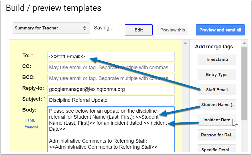 formmule email configuration - Teaching Forward